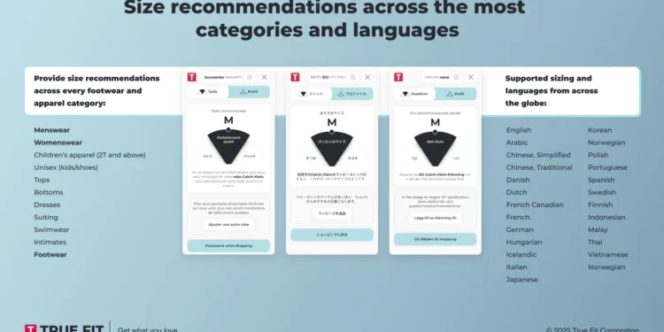 True Fit: AI Size Guidance